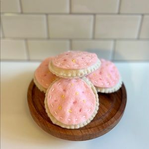 Handmade felt sugar cookies
